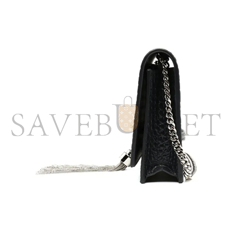 Y*L kate monogram tassel chain wallet in calfskin crocodile embossed 452159dnd1n1000 (19*12.5*4cm)